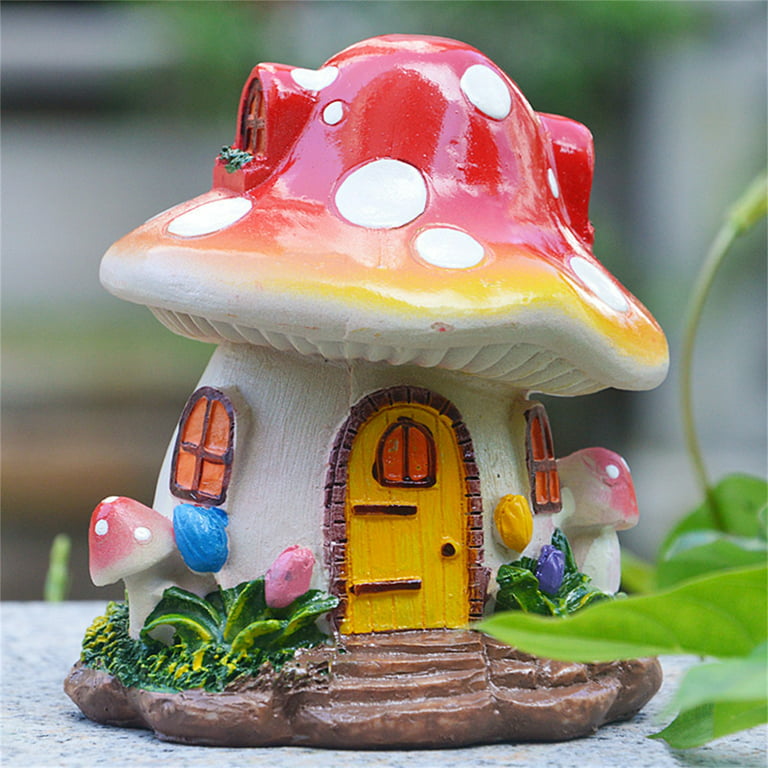 68pcs Realistic Mushrooms Micro Garden Tiny Mushroom Decors Mini