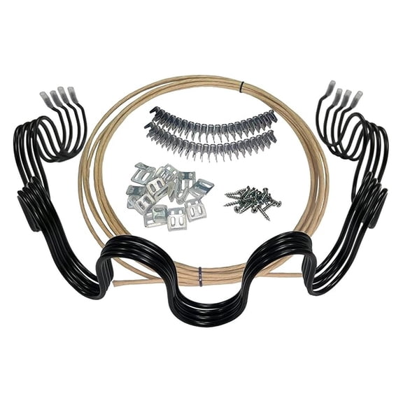 Sofa Spring Replacement Kit 24 Inch - Coil Springs with Wire & Clips