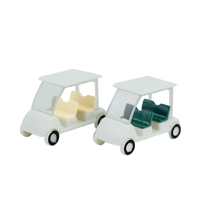 Toy golf cart 5Pcs Mini Golf Cart Models Small Golf Cart Figurines Sand