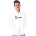 thumbnail image 5 of USSF Classic US Space Force Logo Unisex Plus Size Zip Hoodie Brisco Brands 5X, 5 of 6