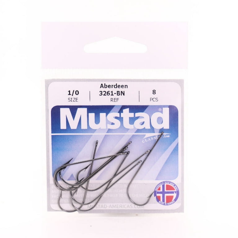 Mustad 3261 Aberdeen Classic Hook Ringed - 50 Per Pack 