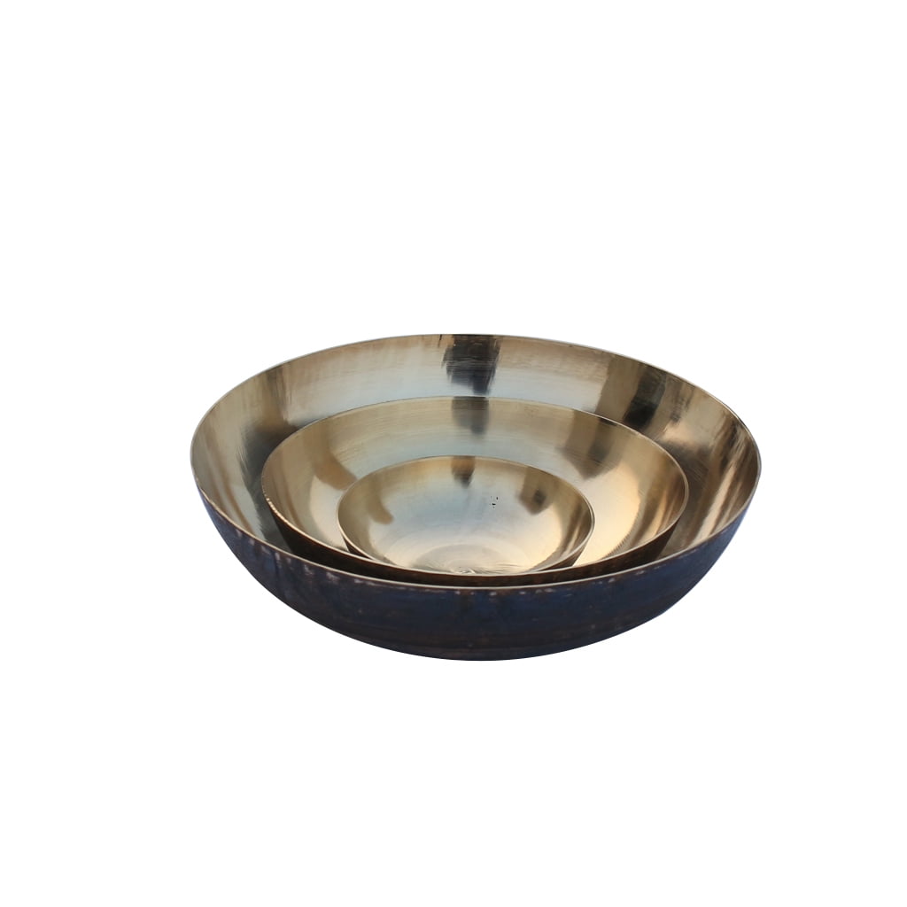 De Kulture Ayurveda Pure Kansa Bronze Nested Bowls Set of 3 