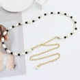 thumbnail image 6 of Baqcunre Clearance! Belts for Women, Women Rhinestone Inlay Hook Adjustment Pearl Waist Chain Decorative Dress Waist Small Fragrance Thin Belt Sweet Chain, Womens Belt, Western Belts for Woman, 6 of 9