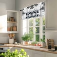 thumbnail image 5 of Traditional Chinese Painting Valances for Windows Black and White Natural Landscape Valance Curtains Rod Pocket Bathroom Small Window Treatments for Kitchen Living Room Bedroom, 42"x12", 5 of 7
