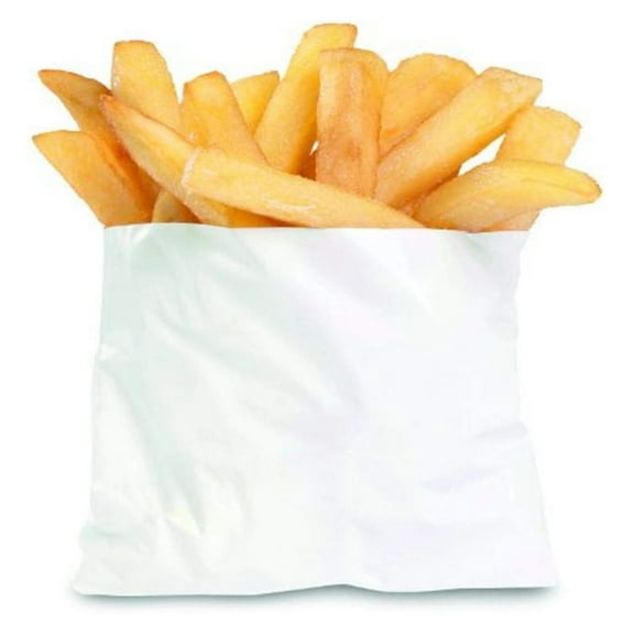 Bagcraft French Fry Bags, 4.5" X 3.5", White, 2,000/carton