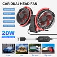 thumbnail image 3 of 2024 Nuevo Ventilador Eléctrico para Coche Ventilador Pequeño para Coche Refrigeración Potente Camión Electric (5V), 3 of 9