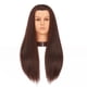 thumbnail image 1 of Hairlink Cabeza de maniquí de 26-28 pulgadas Yaki de fibra sintética para peinar el cabello, cabeza de entrenamiento para maniquíes de cosmetología, cabeza de práctica con soporte (9926LB0420), 1 of 5
