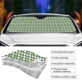 thumbnail image 5 of Disketp Windshield Sun Shade, Car Sun Shade For Front Window Light Green Squares Sunshades Sun Visor Protector Blocks Uv Rays Foldable, 5 of 9
