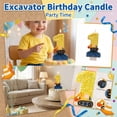 thumbnail image 2 of Goleeg Construction Birthday Candle - Digger Birthday Candles Numbers, Number 1 Birthday Candles, Yellow & Blue Construction Party Decorations, Excavator Birthday Decorations for Party Celebration, 2 of 6