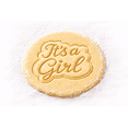 thumbnail image 3 of It&rsquo;s a Girl Script Cookie Cutter & Embosser, 3 of 6