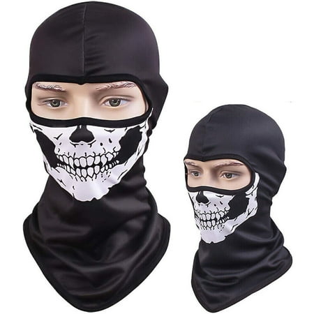 Skull Ghost Halloween Balaclava Cosplay Full Face Cover Tactical Helmet Liner