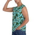 thumbnail image 3 of Picia Pineapple Sea Turtle mens Cotton Tank Undershirts , Moisture-wicking Ribbed Tanks, Lightweight Cotton Tank Undershirts-Small, 3 of 8