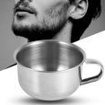 thumbnail image 2 of Wchiuoe Nouvelle Tasse à Raser en Acier Inoxydable pour Homme, Bol, Tasse à Raser, 2 of 8