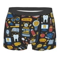 thumbnail image 5 of Uemuo Teeth Pattern Men's Boxer Briefs,Trunk Anti-Chafing,Comfortable, Durable, and Stylish Underwear-, 5 of 9
