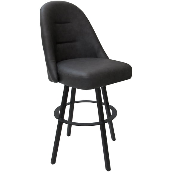 Swivel Metal Extra Tall Bar Stool 34" Seat - M-235 WB - Gray Vinyl - Gray