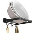 thumbnail image 1 of Toallero De Baño Montado En La Pared De Estilo Clásico Baño Telescópico Plegable Estante De Pared Para El Hogar Almacenamiento Multifunción Soporte Para Lavabo Toallero Con Ganchos De Fila Speravity HA018072-00, 1 of 7