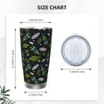 thumbnail image 4 of Uemuo Space Rockets Print Travel Coffee Mug ,20oz Double-walled Car Cup ,Stainless Steel Insulated Tumbler Leak-proof Travel Cup Reusable Straw Car Cup-Without Straw, 4 of 8