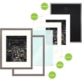 thumbnail image 5 of Golden State Art 11x14 Gray Picture Frames Matted to 8x10, Wood Finished Style, Gray, Set of 2, 5 of 8
