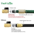 thumbnail image 5 of TheFitLife Flexible and Expandable Garden Hose 75FT - 13-Layer Latex Water Hose with Retractable Fabric, Solid Brass Fittings and Nozzle, Kink Free, Lightweight, Collapsible Expending Hose, 5 of 5