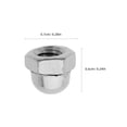 thumbnail image 2 of RENACLIPY 100Pcs Silver Hex Nut Cover Protection Caps for Indoor Use, 2 of 6