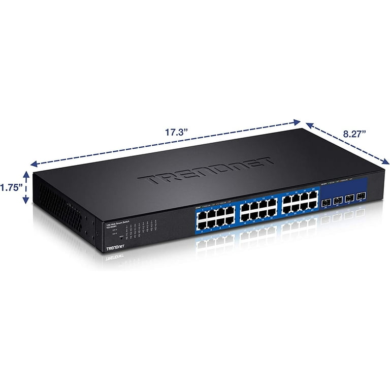 TEG-30284, Trendnet Ethernet Switch, RJ45 Ports 24, Fibre Ports 4SFP+,  10Gbps, Managed