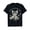 Black-34, variant on Women's Cat Face Graphic Crew-Neck T-Shirt Cap Sleeve Tops