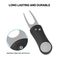 thumbnail image 2 of Accesorio de golf, herramienta de reparación de cancha de golf plegable de aluminio de acero inoxidable, antideslizante portátil, para reparar divots que marcan la pelota de(8.00*3.50*2.00cm-Negro) Unbranded TJ06510-02, 2 of 6
