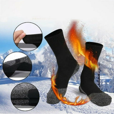 Ski Socks Mens Women Hiking Warm Walking Long Sock Thermal Winter (Best Walking Socks Reviews)