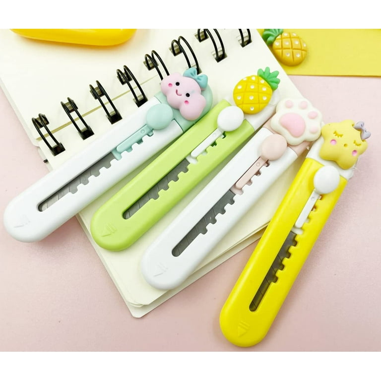 50/1Pcs Portable Plastic Box Opener Mini Safe Art Utility Knife Craft  Wrapping Paper Cutter Parcel