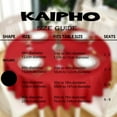 thumbnail image 6 of KAIPHO Red Round Tablecloth Waterproof Stain Resistant Wrinkle Free Table Cloth 210GSM Polyester Washable Wipeable Table Cover for Party, Banquet, Wedding, Indoor and Outdoor (90 inch, Circle), 6 of 9