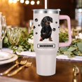 thumbnail image 4 of Dachshund Gift for Dog Owner,40oz Dachshund Tumbler with Handle Insulated Reusable Stainless Steel Travel Water Bottle (Color 1), 4 of 6