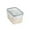 White, variant on Clear Plastic Airtight Food Storage Container Set - Stackable Kitchen Canisters with Locking Lids for Flour, Sugar, Snacks & Dry Goods - Moisture-Proof & Space-Saving Design
