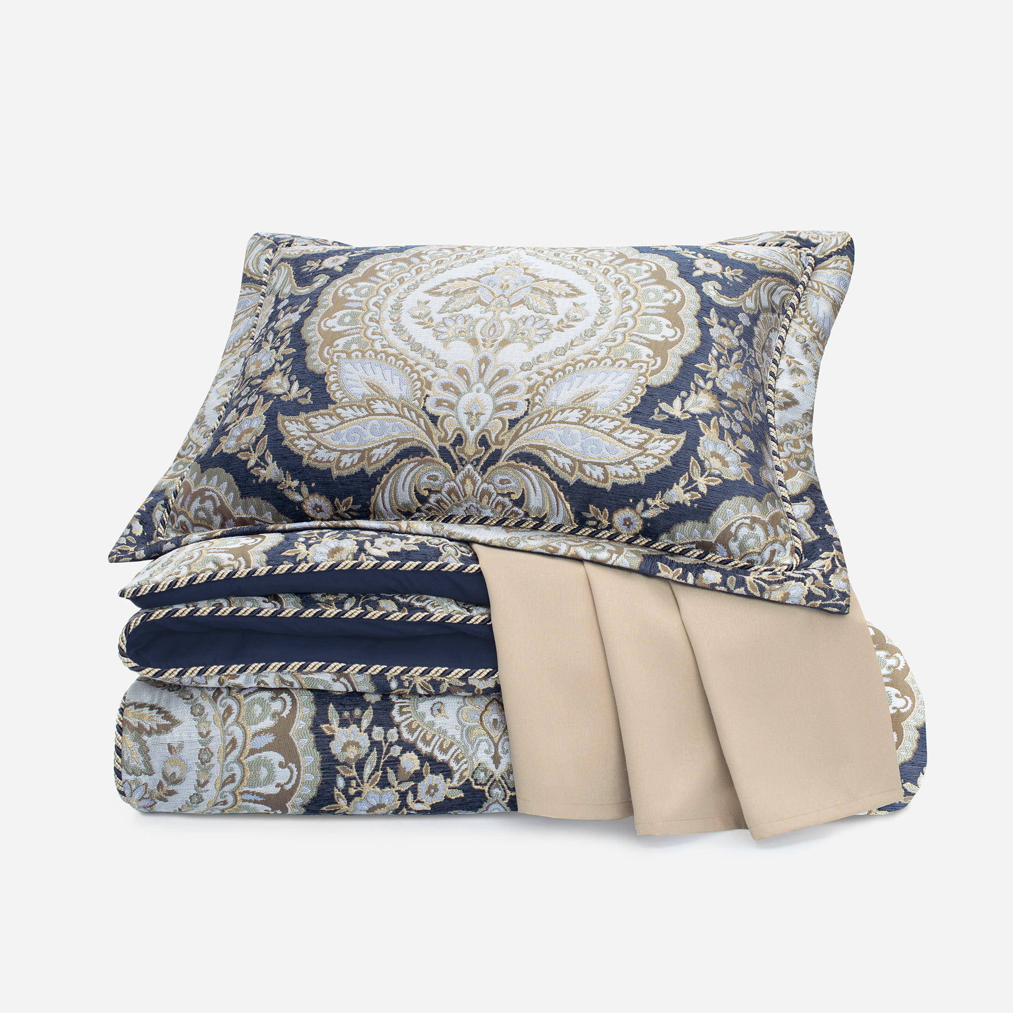 Croscill 4-Piece King Comforter With 2A0-004O0-9018-410 - Walmart.com
