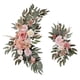thumbnail image 1 of 2 piezas de flores artificiales de seda rústicas colgantes para corona de arco de boda Rosa champán, 1 of 9