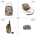 thumbnail image 3 of FORMRS Crossbody Bag for Women Quilted Travel Shoulder Cell Phone Purse with Chain Strap Handbag, Colorful Flowers, 3 of 7