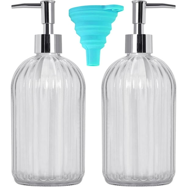 Bathroom Soap Dispenser Set, RABBITXOCO 2 Pack 18oz/500ml Dish Soap ...
