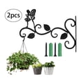 thumbnail image 3 of de hierro para colgar en pared de estilo europeo, para macetas, decoración de jardín, pntas colgantes al aire libre, decoración rústica Hada de pie de Sunnimix ganchos para colgar en la pared, 3 of 7