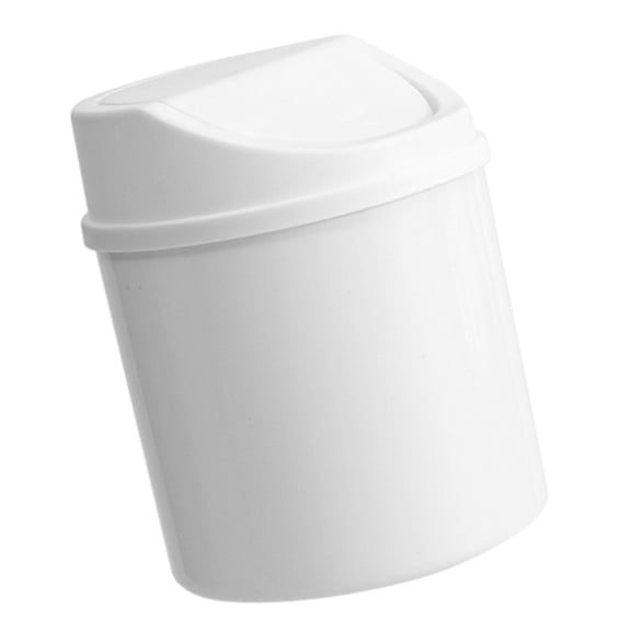Mini Waste Container For Countertops Ergonomic Swing Lid Design Trash Can Bin