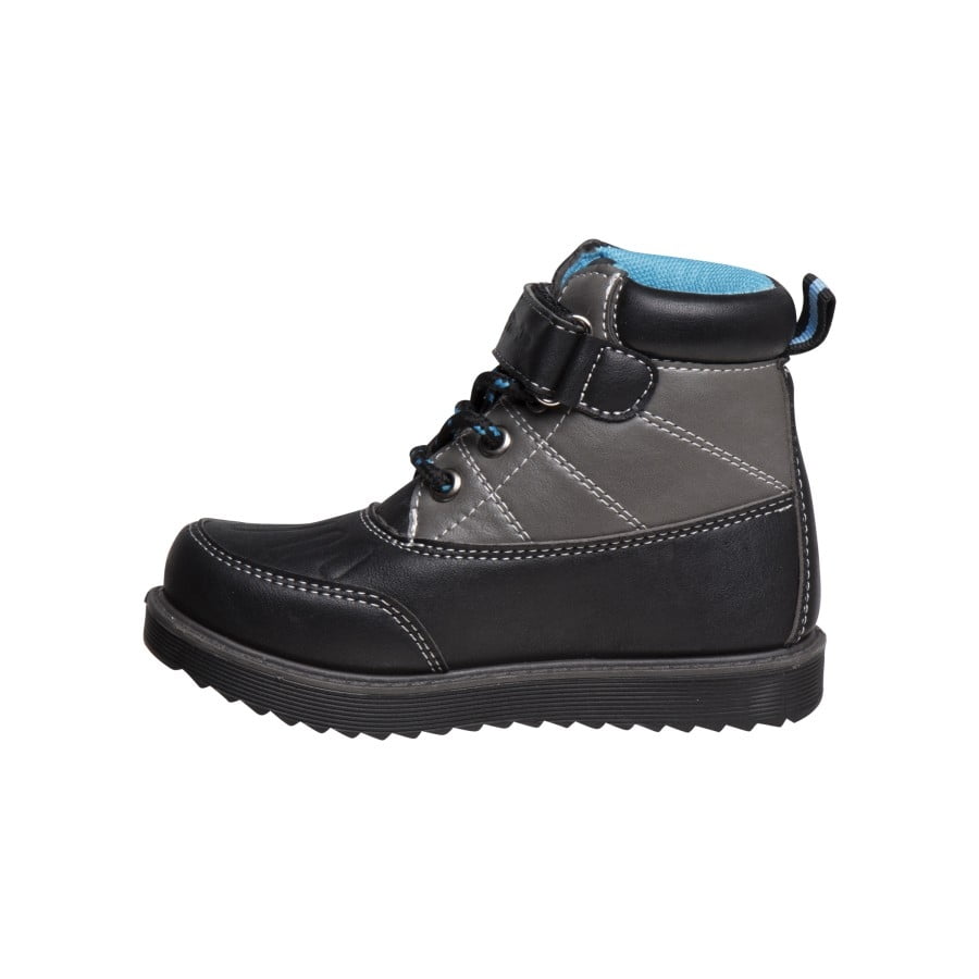 Beverly Hills Polo Club Toddler Boys Synthetic Hook and Loop Casual Boots, Black Blue, Size: 6