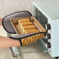 thumbnail image 6 of Pofeuu Hot Dogs Print Silicone Pot Mat Mitten With Hanging Loop Heat Resistant Oven Mitts Non-Slip Bbq Baking Smoking Potholders, 6 of 7