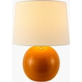 thumbnail image 5 of Livabliss Table Lamps, 20" Stellar Traditional Bedside Nightstand Table Lamp for Bedroom Living Room Office, Orange Body with White Shade (20"H x 19"W x 19"D), 5 of 6