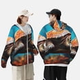 thumbnail image 5 of Picia Realistic Turtle Women's Men's UPF 50+ Sun Protection Hoodie Shirt Long Sleeve SPF Fishing Outdoor UV Hiking Lightweight Shirts-Medium, 5 of 9
