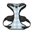 thumbnail image 2 of No Pull Dog Harness For X-Large Dogs Easy Walk Dog Vest Adjustable Collars Harnesses & Leashes Set Breathable Oxford Outdoor Walking Safety Reflective Strip Tartan Plaid Blue Prints, 2 of 9