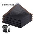 thumbnail image 4 of CIYISON 90% Black Sunblock Shade Cloth Cover Taped Edge Grommets Garden Flower Plant Greenhouse Outdoor Sunshade Net, 4 of 12