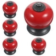 thumbnail image 3 of SHISUYAN 5pcs Fashion Round Ceramic Kitchen Cupboard Cabinet Drawer Door Knobs Pull Handles (Red), 3 of 9