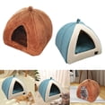 thumbnail image 1 of Cama nido,Casa de cama grande para mascotas suave con suministros de calentador de almohadillas,Casa cálida de invierno Cómodo nido antideslizante,Caseta para gatos de interior Estilo B Fernando  Cama nido, 1 of 8