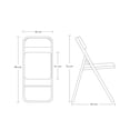 thumbnail image 2 of Silla Plegable Acojinada Para Oficina Home Office Exteriores, 2 of 8