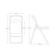thumbnail image 2 of Silla Plegable Acojinada Para Oficina Home Office Exteriores, 2 of 8