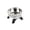 White, variant on Elevated Cat Bowls Stainless Steel Raised Double Diner Dishwasher Safe, Anti-Rust, for Healthy Posture, Whisker Friendly, Stable Base, Easy Clean
