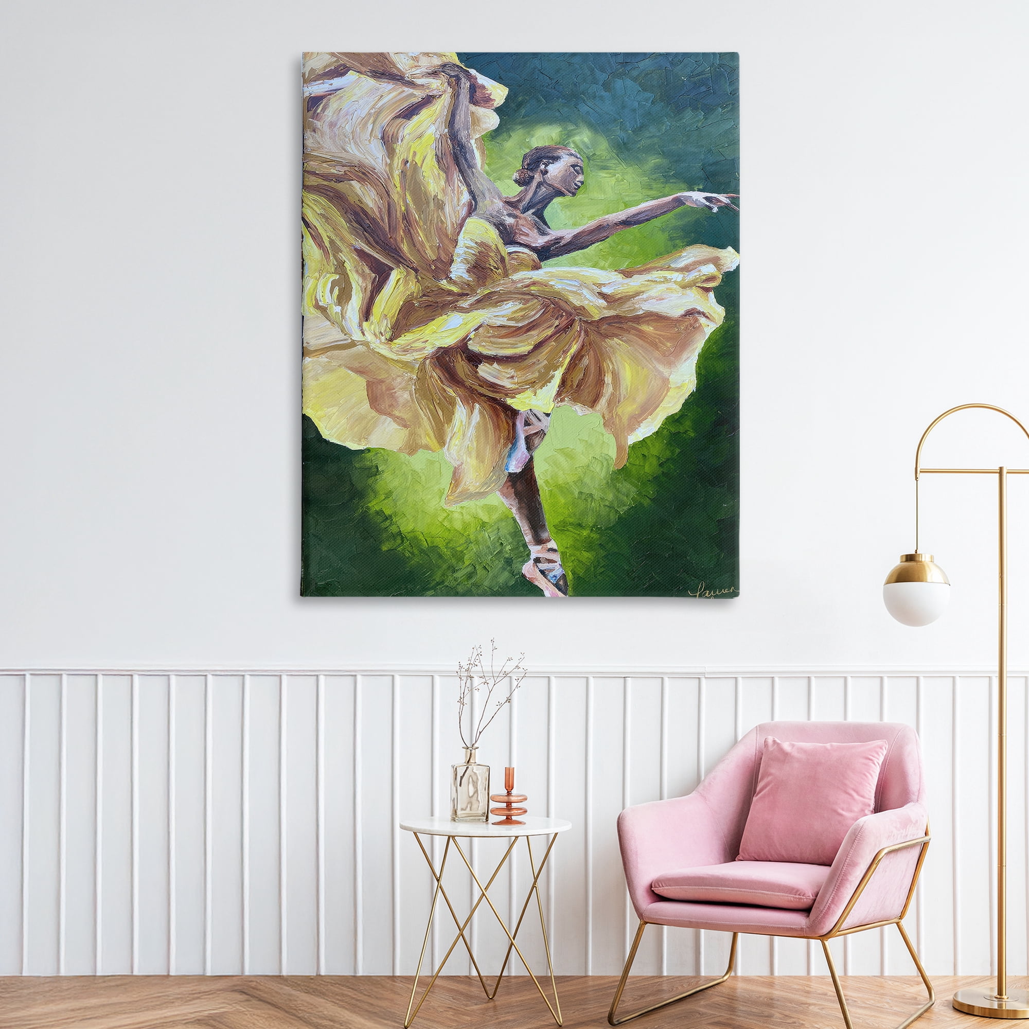 Stupell Industries Primavera Ballet Dancer Canvas Wall Art, design by Lauren Luna